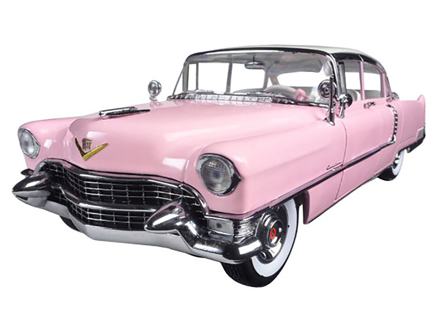 1955 Pink Cadillac Fleetwood Series 60 Special "Elvis Presley" 1/18 Diecast Model Car by Greenlight