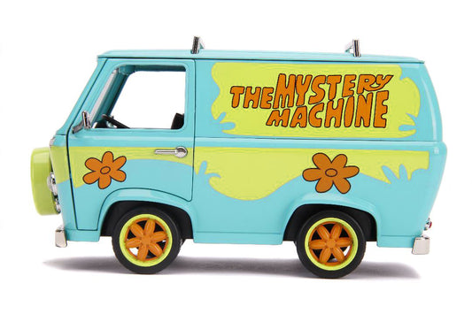 The Mystery Machine with Shaggy and Scooby-Doo Figurines "Scooby-Doo!" 1/24 Diecast Model Car by Jada