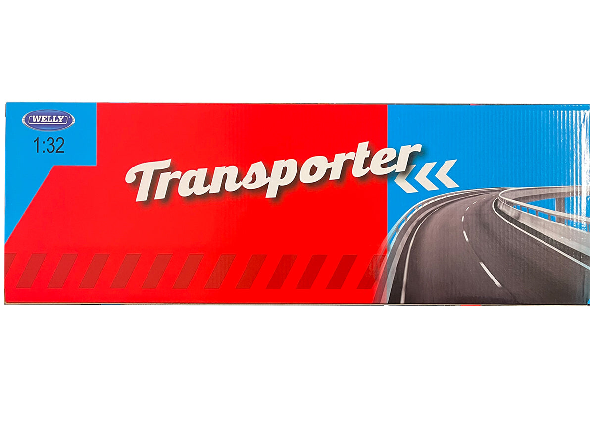 Freightliner Columbia Truck White with Gray Container 1/32 Diecast Model by Welly
