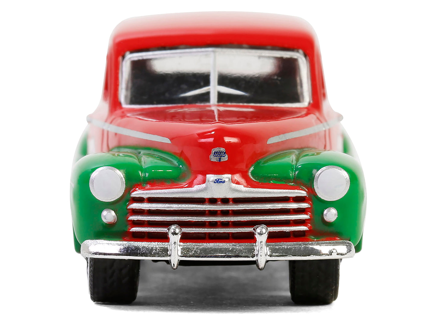 1948 Ford Fordor Super Deluxe "Texaco" Red with Green Fenders "Texaco Special Edition" Series 1 1/64 Diecast Model Car by Greenlight
