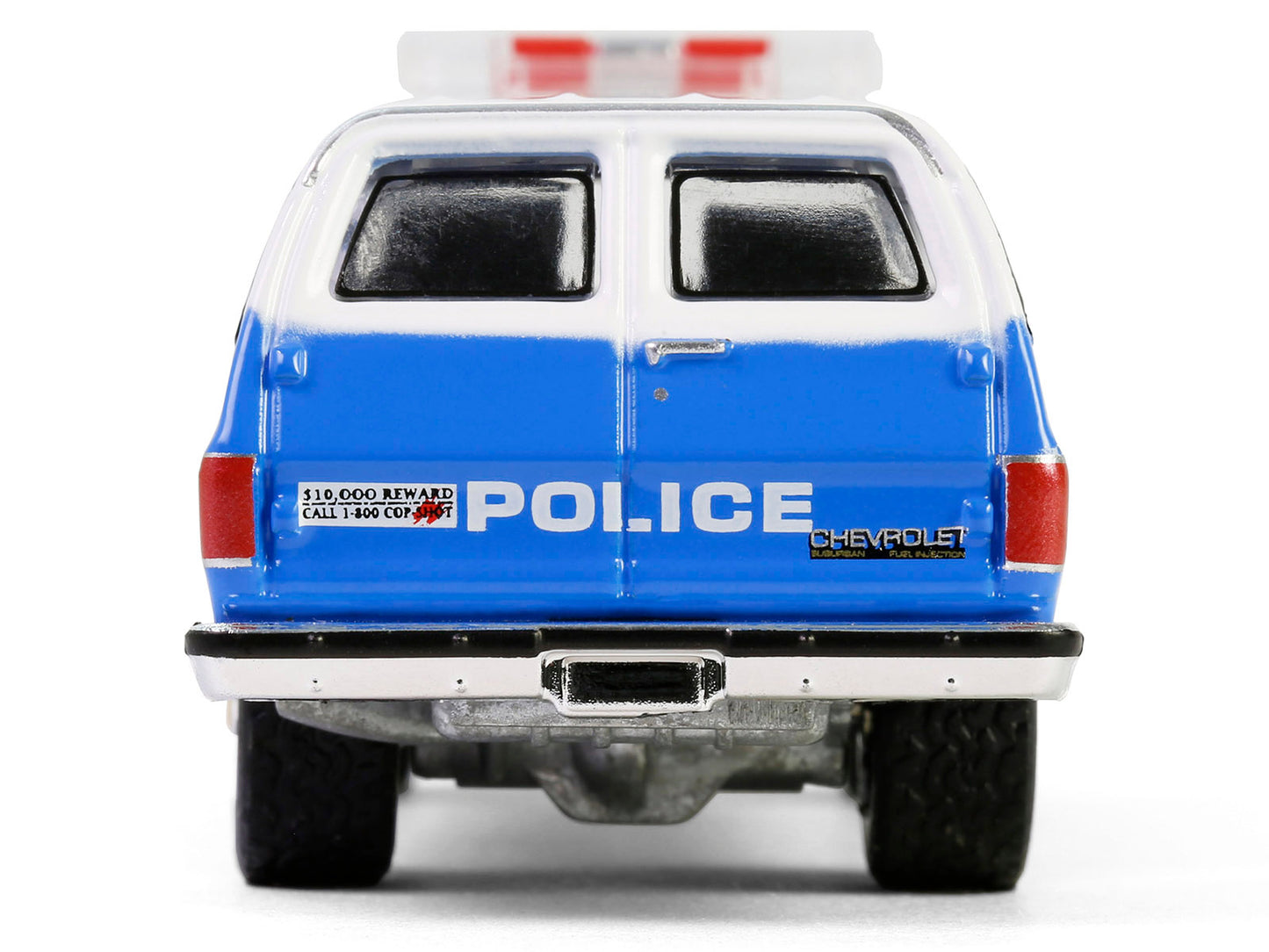 1990 Chevrolet Suburban K2500 Scottsdale "NYPD (New York City Police Department)" Blue with White Top "Hot Pursuit" Series 46 1/64 Diecast Model Car by Greenlight