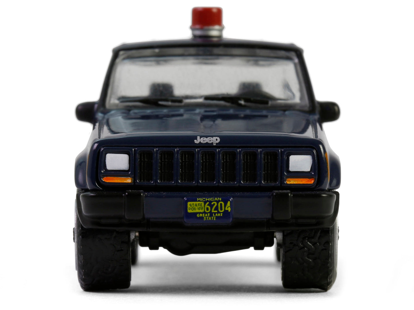 2001 Jeep Cherokee "Michigan State Police" Dark Blue "Hot Pursuit" Series 46 1/64 Diecast Model Car by Greenlight
