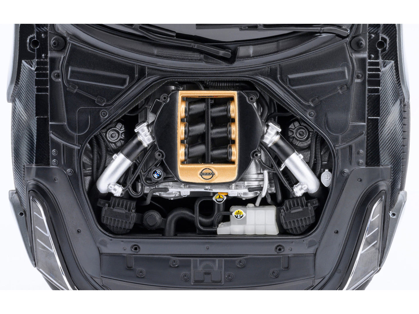 Nissan GT-R50 By ItalDesign "Goodwood Version" Liquid Kinetic Gray Metallic with Gold Accents 1/18 Model Car by Autoart