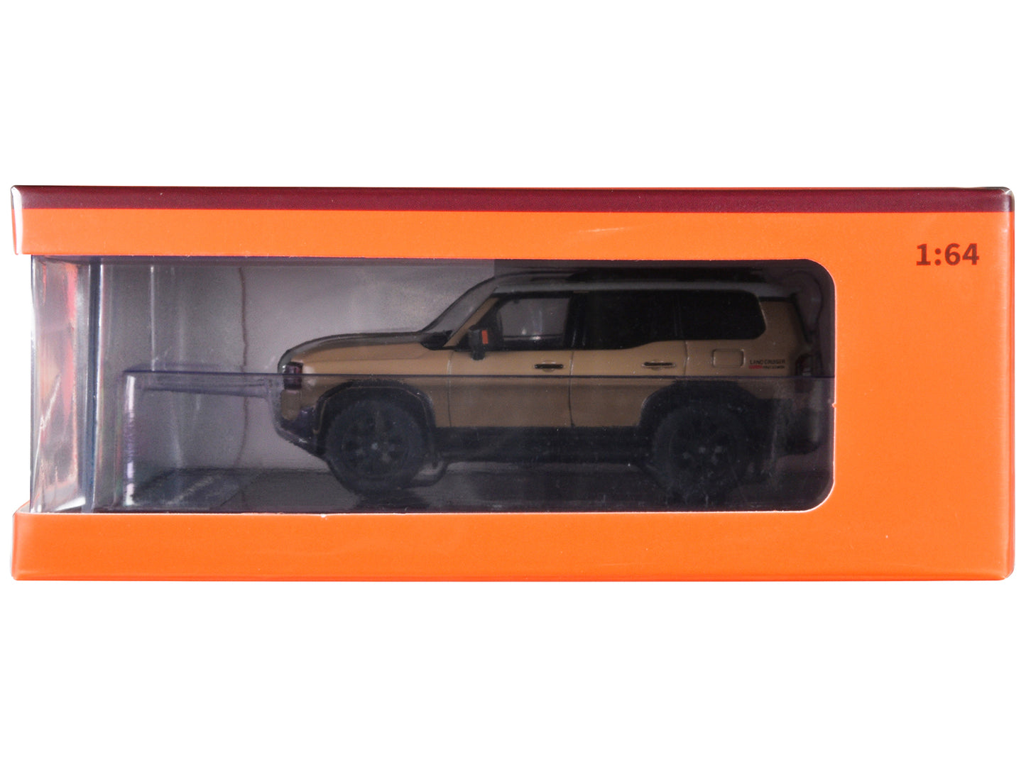 Toyota Land Cruiser Prado 250 Beige with White Top 1/64 Diecast Model Car by GCD