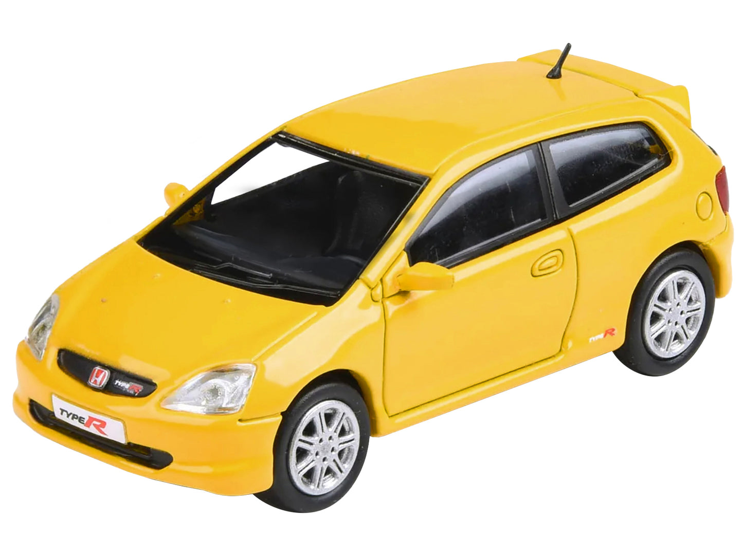 2001 Honda Civic Type R EP3 Sunlight Yellow 1/64 Diecast Model Car by Paragon Models