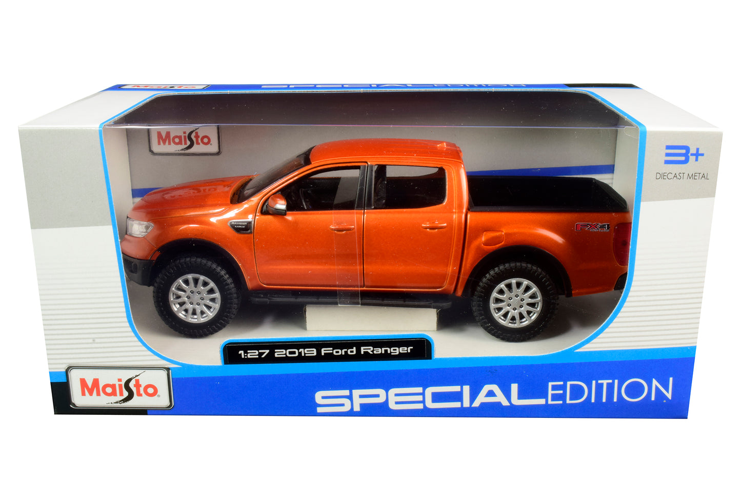 2019 Ford Ranger FX4 Off Road Pickup Truck Copper Orange Metallic 1/27 Diecast Model Car by Maisto