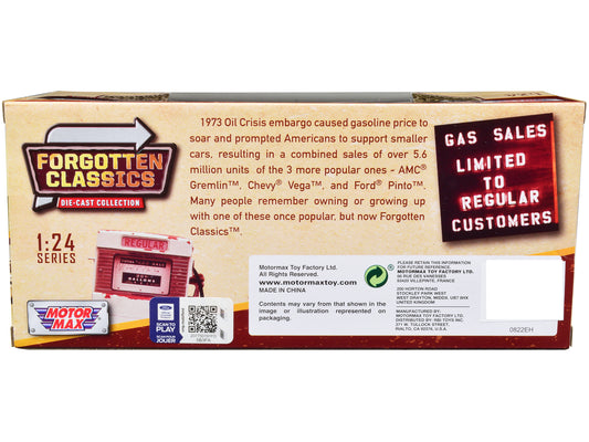 1974 Chevrolet Vega GT Blue Metallic with White Stripes "Forgotten Classics" Series 1/24 Diecast Model Car by Motormax