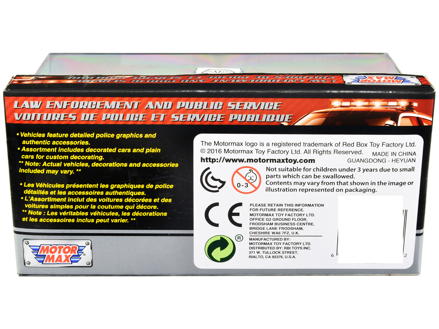 2022 Ford Police Interceptor Utility Black Unmarked "Custom Builder's Kit" "Law Enforcement and Public Service" Series 1/43 Diecast Model Car by Motormax