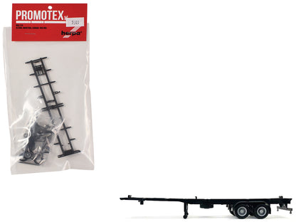 Container Chassis for 2-Axle 40ft Trailer 1/87 (HO) Plastic Model by Promotex