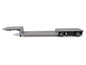 Spread Axle Double-Drop Flatbed Trailer Silver Top 1/87 (HO) Plastic Model by Promotex