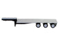 28ft Tri-Axle Hay Float Trailer Silver Top 1/87 (HO) Plastic Model by Promotex