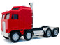 K100 5 Bar Grill Twin Steer Truck Tractor Red 1/87 (HO) Plastic Model Car by Promotex