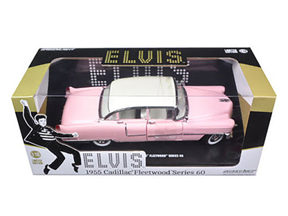 1955 Pink Cadillac Fleetwood Series 60 Special "Elvis Presley" 1/18 Diecast Model Car by Greenlight