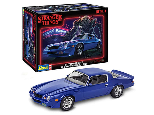 Level 4 Model Kit Billy Hargrove’s 1979 Chevrolet Camaro Z/28 "Stranger Things" (2016-Current) TV Series 1/24 Scale Model by Revell