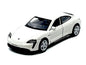 Porsche Taycan Turbo S White "Speed Icons" Series 1/64 Diecast Model Car by Maisto