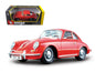 1961 Porsche 356 B Coupe Red 1/24 Diecast Model Car by Bburago
