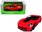 2017 Chevrolet Corvette Z06 Red 1/24-1/27 Diecast Model Car by Welly