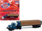 White WC22 Truck Tractor with Bottle Trailer Dark Blue "The Peoples Brewing Co." 1/87 (HO) Scale Model by Classic Metal Works