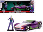 2009 Chevrolet Corvette Stingray with Joker Diecast Figurine "DC Comics" Series 1/24 Diecast Model Car by Jada