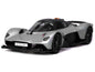 Aston Martin Valkyrie Silver Metallic with Matt Black Top "Special Edition" Series 1/18 Diecast Model Car by Maisto