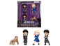 Set of 4 Diecast Figures "Wednesday" (2022-Current) TV Series "Metalfigs" Series Diecast Models by Jada