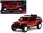 2020 Jeep Gladiator Pickup Truck Candy Red "Pink Slips" Series 1/32 Diecast Model Car by Jada