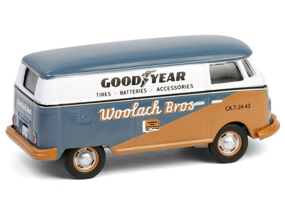 1964 Volkswagen Panel Van "Goodyear" Gray and White with Tan Graphics "Club Vee-Dub" Series 20 1/64 Diecast Model Car by Greenlight