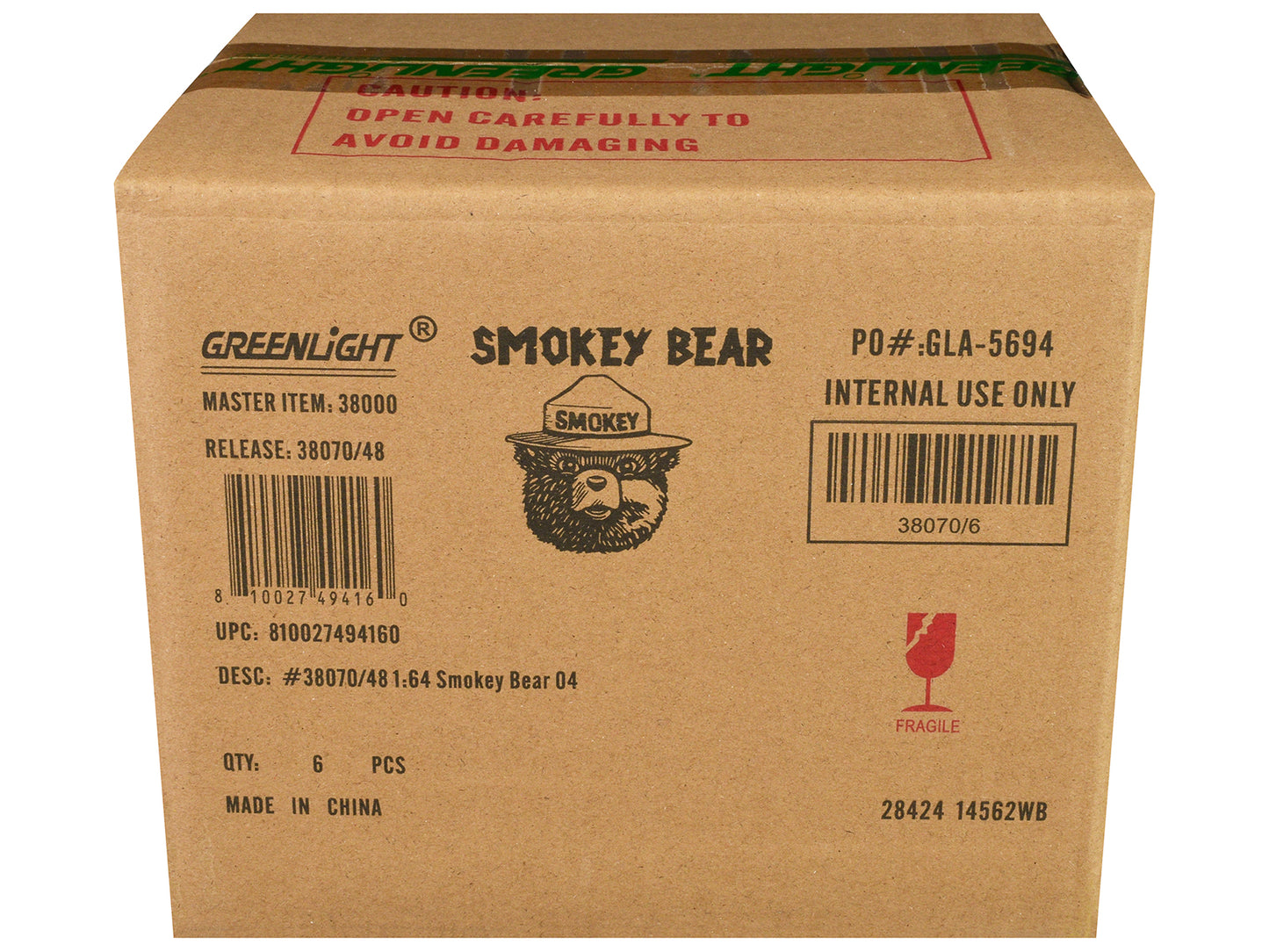 "Smokey Bear" Set of 6 Cars Series 4 1/64 Diecast Model Cars by Greenlight