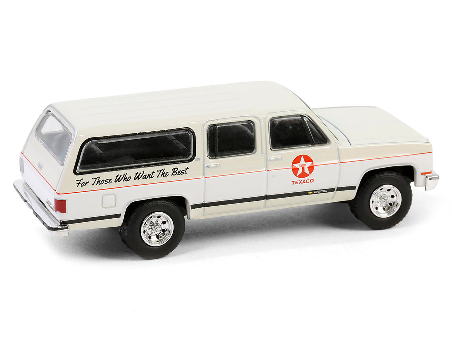1990 Chevrolet Suburban "Texaco" Cream and White "Texaco Special Edition" Series 1 1/64 Diecast Model Car by Greenlight