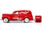 1940 Ford Sedan Cargo Van Red "Pause... Go Refreshed Coca-Cola" with Vending Machine Accessory 1/24 Diecast Model Car by Motor City Classics