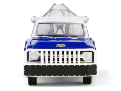 1969 Chevrolet C30 Dually Wrecker Tow Truck "Yenko" Blue with White Top "Dually Drivers" Series 15 1/64 Diecast Model Car by Greenlight