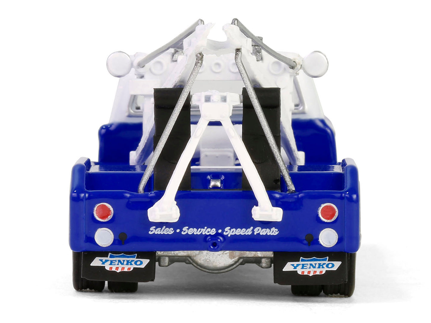 1969 Chevrolet C30 Dually Wrecker Tow Truck "Yenko" Blue with White Top "Dually Drivers" Series 15 1/64 Diecast Model Car by Greenlight