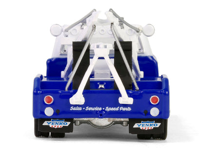 1969 Chevrolet C30 Dually Wrecker Tow Truck "Yenko" Blue with White Top "Dually Drivers" Series 15 1/64 Diecast Model Car by Greenlight