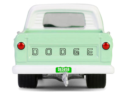 1964 Dodge D-200 Sweptline Pickup Truck Turf Green with White Top "Down on the Farm" Series 10 1/64 Diecast Model by Greenlight