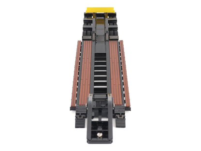Trail King TK120 Hydraulic Detachable Gooseneck Lowboy Trailer Black (Outrigger Version) "Transport Series" 1/50 Diecast Model by Diecast Masters