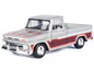 1966 Chevrolet C10 Fleetside Pickup Truck Silver Metallic with Brown Sides "American Classics" Series 1/24 Diecast Model Car by Motormax