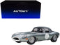 Jaguar Lightweight E Type Roadster RHD (Right Hand Drive) Dark Silver 1/18 Model Car by Autoart