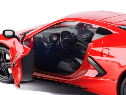 2020 Chevrolet Corvette C8 Stingray Red "Timeless Legends" 1/24 Diecast Model Car by Motormax