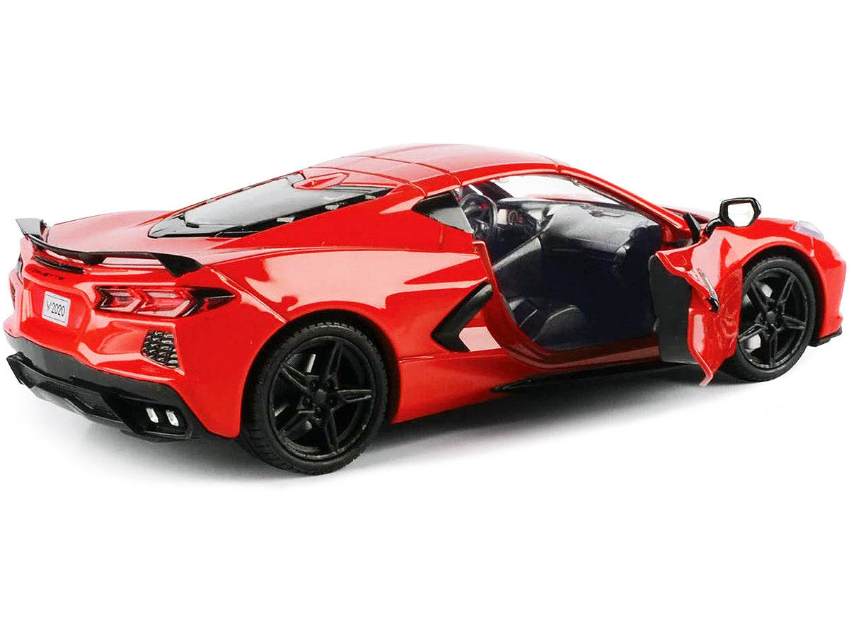 2020 Chevrolet Corvette C8 Stingray Red "Timeless Legends" 1/24 Diecast Model Car by Motormax