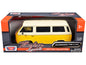 Volkswagen Type 2 (T3) Van Yellow and Beige "Timeless Legends" Series 1/24 Diecast Model Car by Motormax