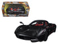 Pagani Huayra Matt Black with Red Interior 1/24 Diecast Model Car by Motormax