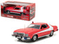 1976 Ford Gran Torino Red with White Stripes "Starsky and Hutch" (1975-1979) TV Series 1/24 Diecast Model Car by Greenlight