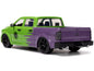 2014 RAM 1500 Pickup Truck Green and Purple and Hulk Diecast Figure "Marvel Avengers" "Hollywood Rides" Series 1/24 Diecast Model Car by Jada