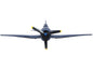 Grumman Hellcat F6F-5 Fighter Aircraft "Lt. Cdr. Willard E. Eder VS-1" (1945) United States Navy "Oxford Aviation" Series 1/72 Diecast Model Airplane by Oxford Diecast