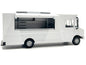 Food Truck Plain White with Graphics 1/64 Diecast Model by American Diorama