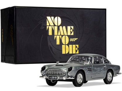 Aston Martin DB5 RHD (Right Hand Drive) Silver (Damaged) James Bond 007 "No Time To Die" (2021) Movie Diecast Model Car by Corgi