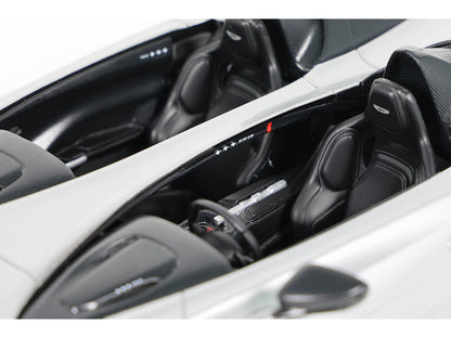 2020 Aston Martin V12 Speedster Silver Metallic 1/18 Model Car by GT Spirit