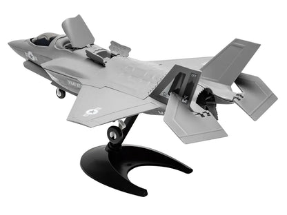Skill 1 Model Kit F-35 Lightning II Snap Together Painted Plastic Model Airplane Kit by Airfix Quickbuild