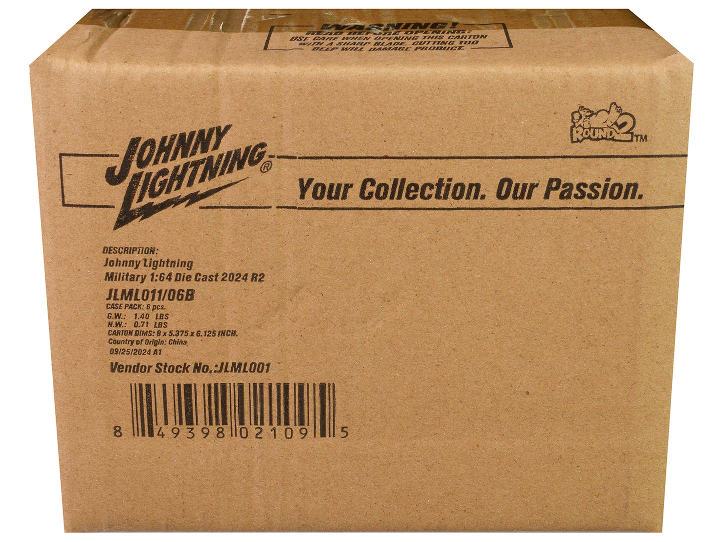 "Military" Set B of 6 pieces 2024 Release 2 Limited Edition Diecast Models by Johnny Lightning