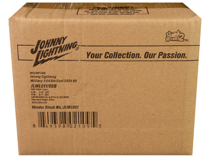 "Military" Set B of 6 pieces 2024 Release 2 Limited Edition Diecast Models by Johnny Lightning